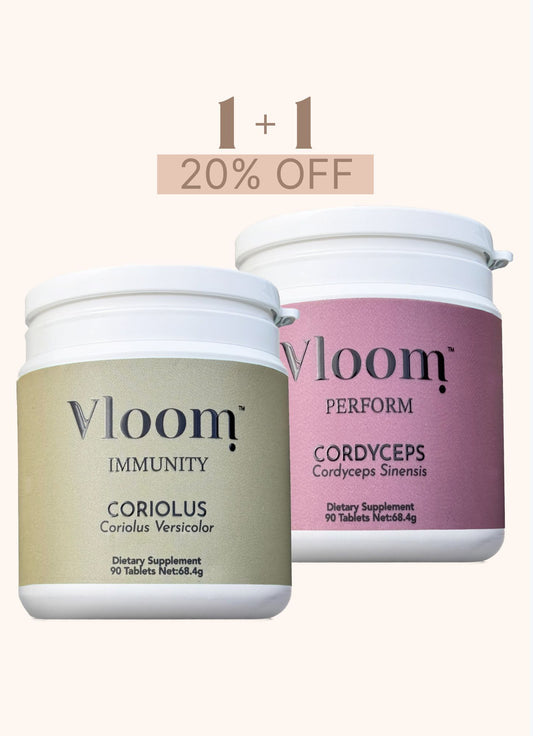 TURKEY TAIL CORDYCEPS BUNDLE VLOOM BLOOM NUTRITION VITALITY